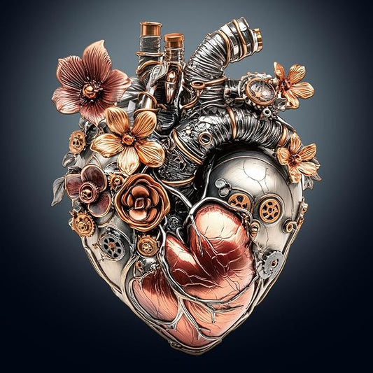 KAAYEE Wooden Puzzles for Adults 220 Pieces Visual 3D Mechanical Heart Wooden Jigsaw Puzzles for Adult Unique Shaped Wood Puzzle Gifts for Mother's Day Adults Kids Heart Puzzle (14.1 * 11.3 in)