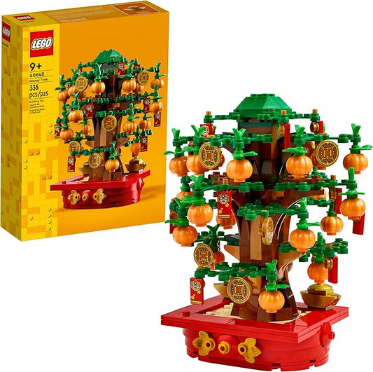 LEGO Money Tree - Lunar New Year Building Toy - Kids Chinese Culture Learning and Educational Toy for Boys and Girls, Ages 9+ - Holiday Decorations for Table - 40648