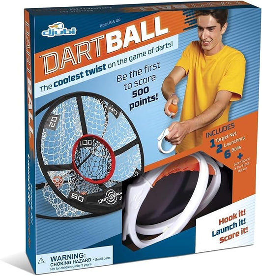 Djubi DartBall - The Ultimate Safe Game of Darts for Kids and Adults of All Ages - Perfect Family and Outdoor Party Games for Ages 8+