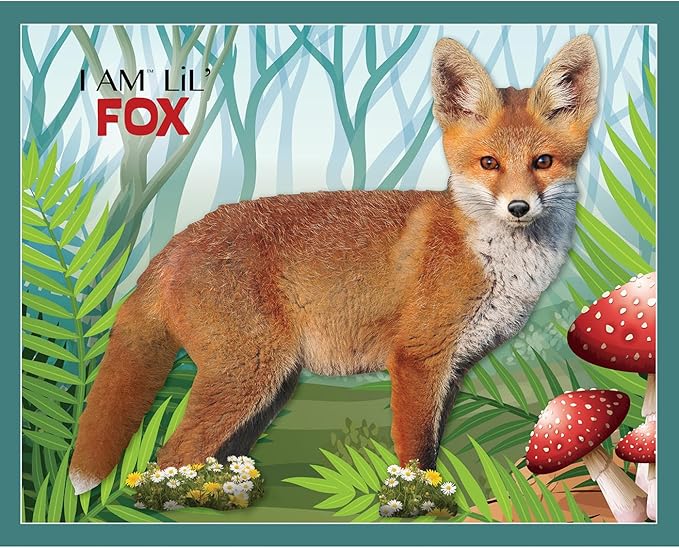 Madd Capp Puzzles Jr. - I AM Lil’ Fox - 100 Pieces - Animal Shaped Jigsaw Puzzle