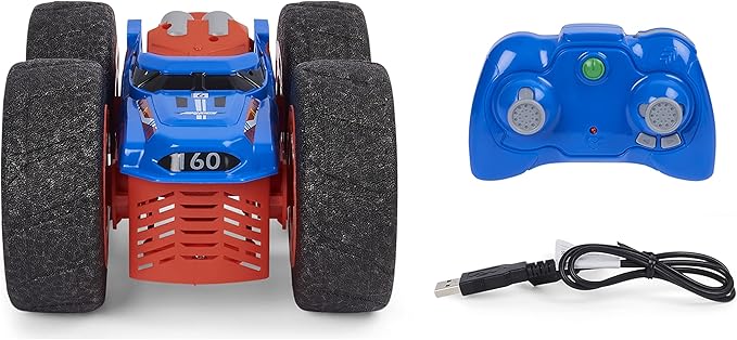 Air Hogs Super Soft, Jump Fury with Zero-Damage Wheels, Extreme Jumping Remote Control Car, Kids Toys for Kids 4 and up, 1:15 Scale