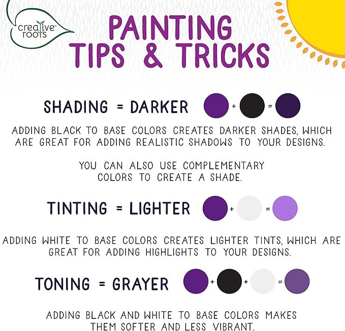 Creative Roots Mosaic Butterfly, Unicorn, & Heart Stepping Stone, Includes 7-Inch Ceramic DIY Stepping Stone & 6 Vibrant Paints, Paint Your Own Stepping Stone for Kids Ages 8+ (Pack of 1, 3 count)