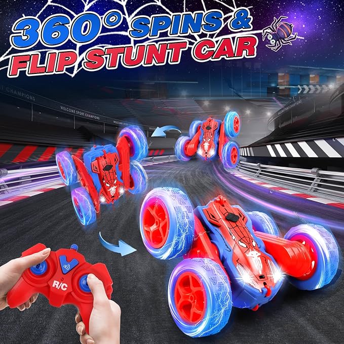 Dolanus Remote Control Car, Spider RC Cars for 3 4 5 6 7 8 10 12 Year Old Boys, Toys for Ages 8-13, Toys Boys 3-5, Gifts for Boys Kids Toddlers Birthday