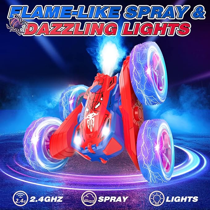 Dolanus Remote Control Car, Spider RC Cars for 3 4 5 6 7 8 10 12 Year Old Boys, Toys for Ages 8-13, Toys Boys 3-5, Gifts for Boys Kids Toddlers Birthday