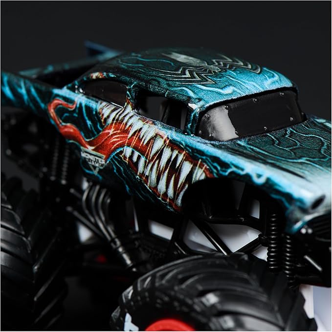 Monster Jam, Marvel Official Venom Vs. The Amazing Spider-Man Die-Cast Monster Trucks, 1:64 Scale, Kids Toys for Boys and Girls Ages 3 and up