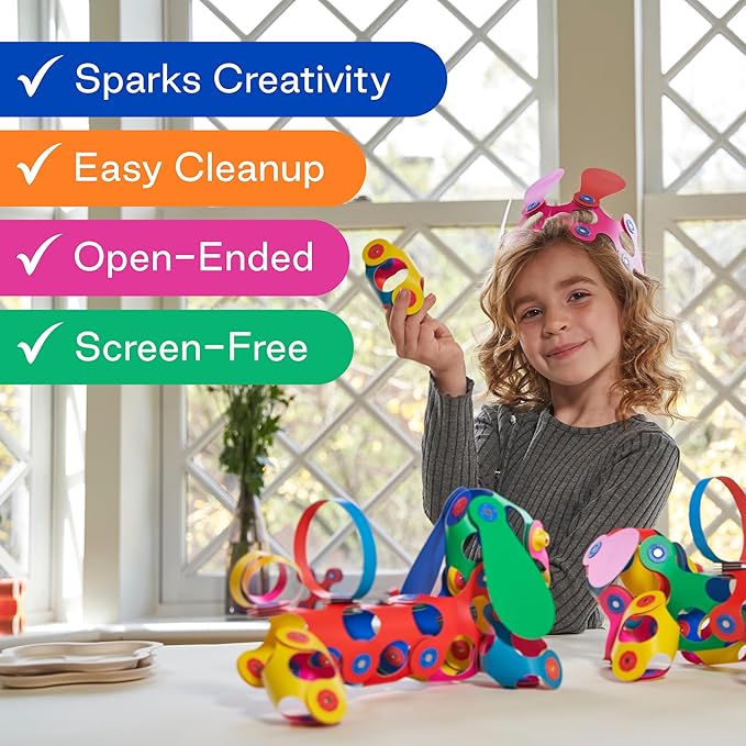 Clixo Itsy Magnetic Toy for Kids - Flexible, Durable, Imagination-Boosting Magnet Building Toy. Educational Multi-Sensory STEM Experience. Great as a Travel Game. Ages 4-99. 18 Piece Pack