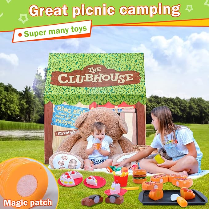 SweHouse Kids Play Tents - Indoor & Outdoor Playhouse for Boys & Girls (Kids Tent with Toys)