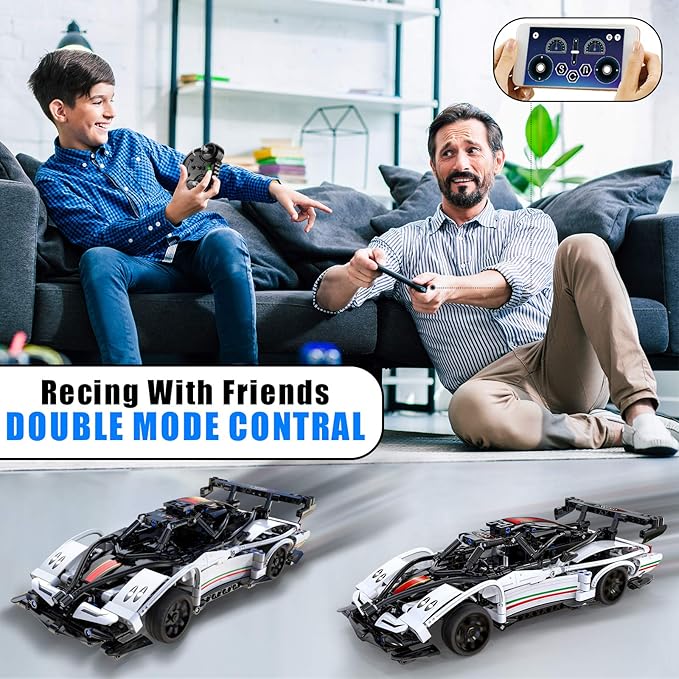 STEM Buidling Toys for 6 7 8 9 10 11 12 + Year Old Boys Girls Gifts Remote Control Car Toy Building Sets RC Race Model Cars Building Kits,Learning Toys Best Birthday for Kids (457PCS)