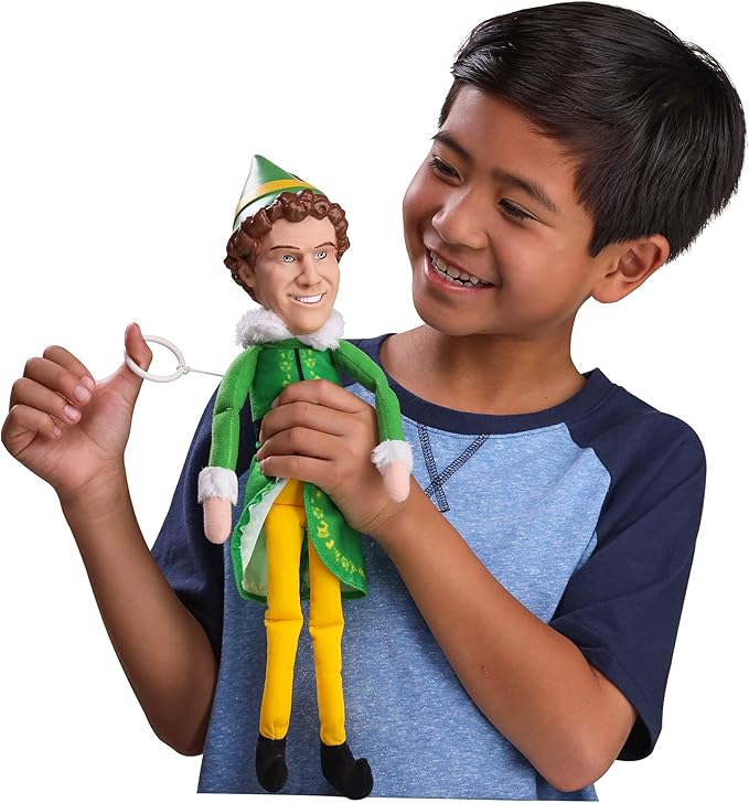 Jakks Holiday Elf Buddy The Elf Talking Plush with 15 Phrases Approximately 12-Inches in Height