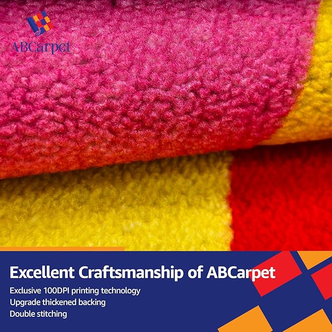 Classroom Rug 6'5"x8'5" Classroom Carpet for Preschool Education Daycare Rug Kids Playroom Carpet for Elementary, Kids Room