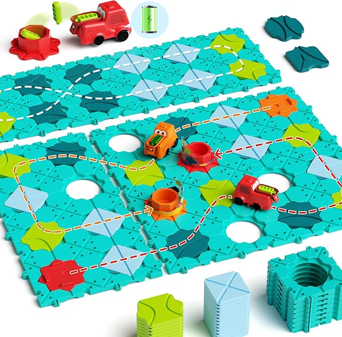 Stem Board Games Toys, Logic Maze Puzzles for Kids, Automatic Toy Car Preschool Classroom Learning Brain Teasers Toys for Kids Ages 3-8 Year Old