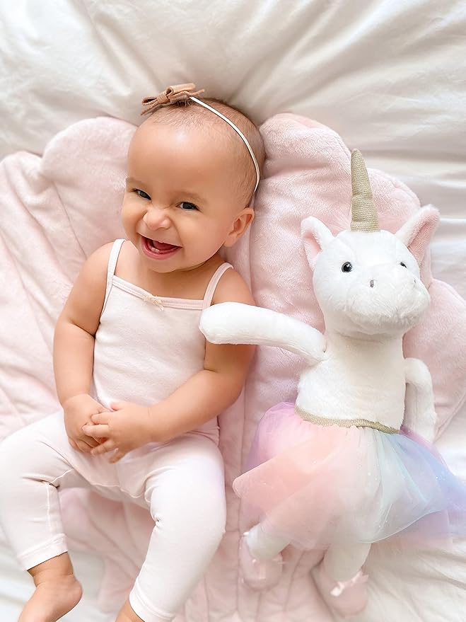MON AMI Zoey The Unicorn Stuffed Animal - 17", Soft & Cuddly Stuffed Plush Animal Doll, Unicorn Gifts for Girls/Kids, Use as Toy or Nursery Room Decor