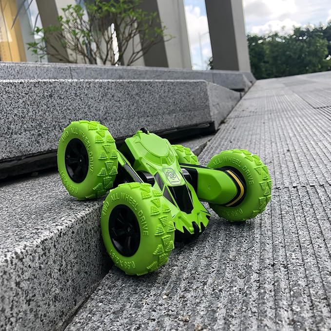 Threeking Double-Sided Driving Rc Stunt Car Toys Remote Control Cars 360-degree Flips Rotating Gifts Presents for Kids Boys/Girls Ages 6+