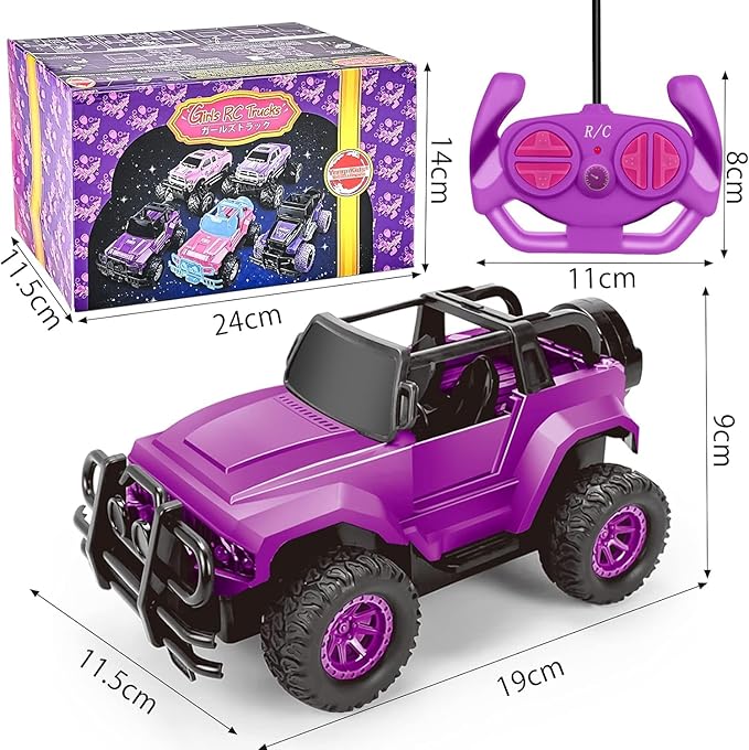 YongnKids Remote Control Car for Kids, 1:20 Scale Rc Trucks for Boys Age 4-7, Rc Truck Cars Toys for Ages 5-7 8-13 Boys Girls Birthday Gift