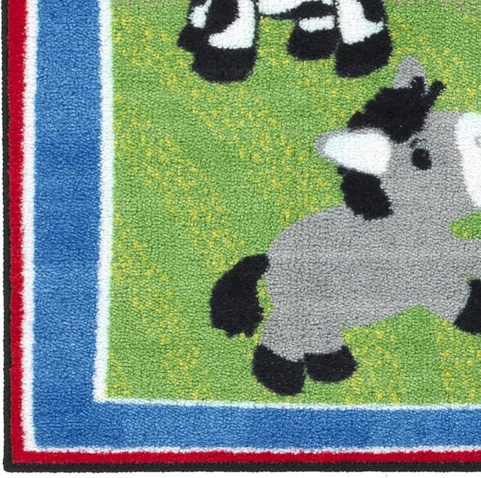 Flagship Carpets Kids and Baby Non Slip Area Rug for Home Learning or Classroom Carpet, Playroom or Kids Bedroom Mat, 5' x 8', Cutie Banyard