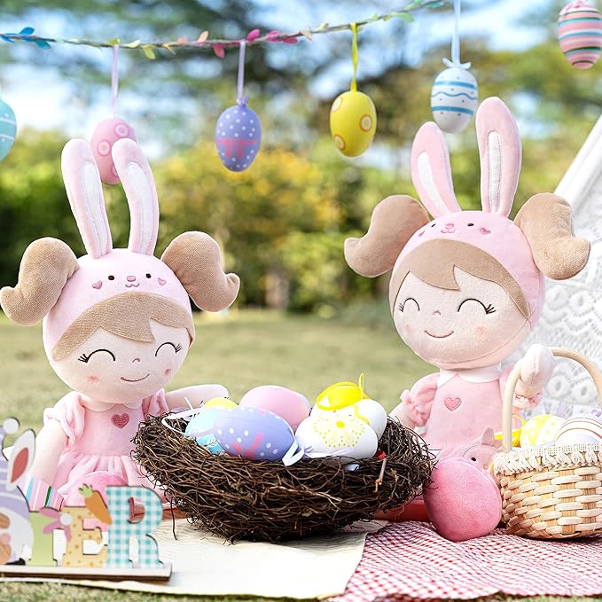 Gloveleya Baby Doll Girl Gifts Soft Plush Bunny Dolls 12" with Gift Box