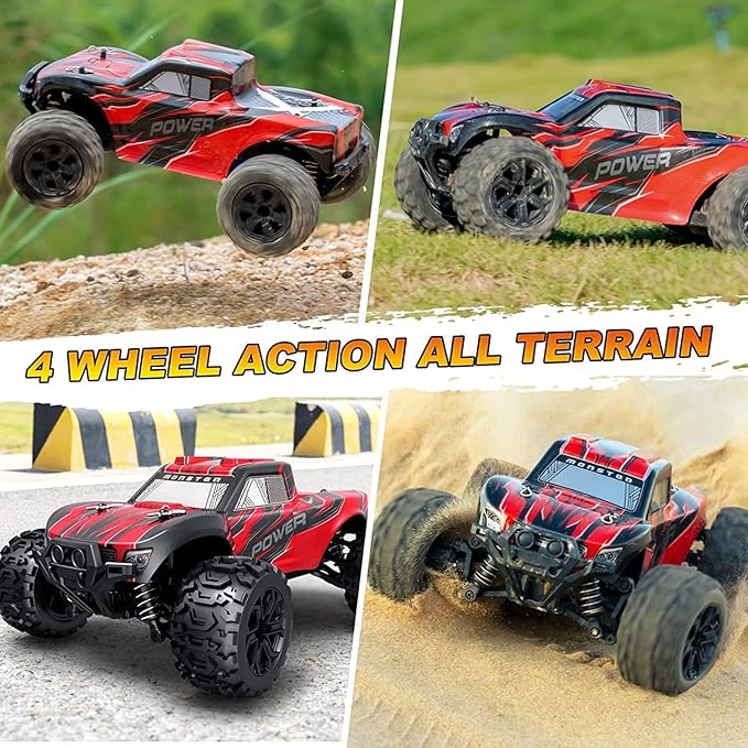 25MPH Fast RC Car for Boys – 1:18 Scale Off-Road 4x4 Rock Crawler, Waterproof All-Terrain Truck with 2.4GHz Control & Extra Battery