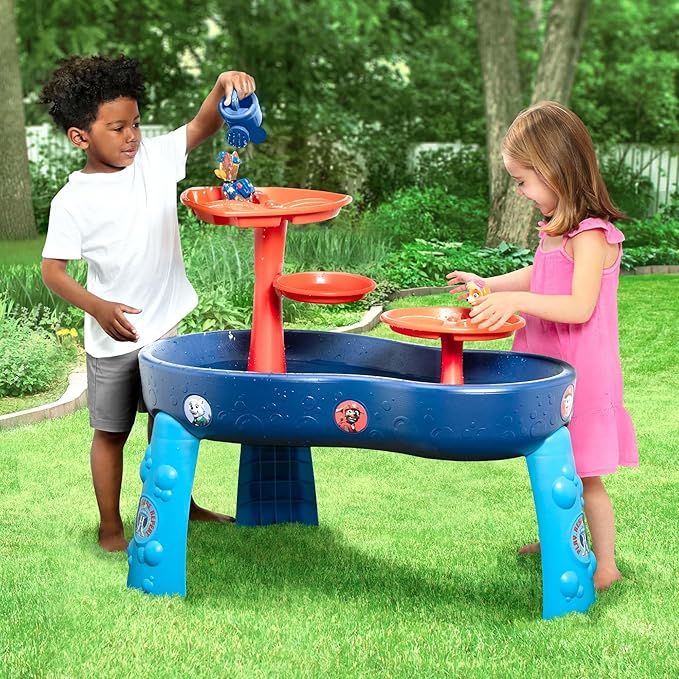 PAW Patrol Water Table by Delta Children | 3-Tier Water Table with 11-Piece Toy Set, Blue