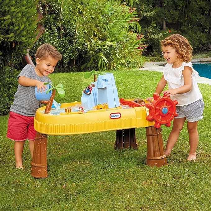 Little Tikes Island Wavemaker Water Table with Five Unique Play Stations and Accessories, for 2 + years Multicolor
