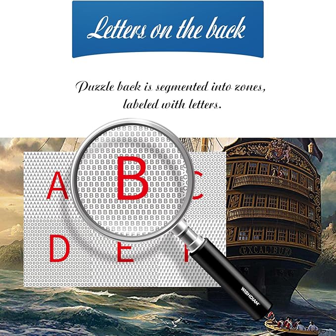 Jigsaw Puzzles 2 Pack 1000 Pieces - WISHDIAM Puzzles for Adults - Bookshelf Canal Adventure Vessel Impossible Difficult Challenging Funny Puzzles for Home Decor Birthday Party Gifts Toy for Men Women