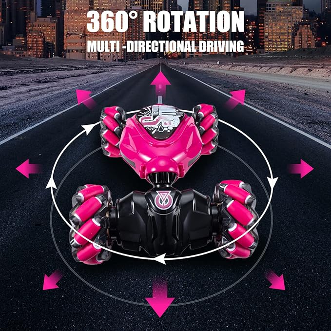 1:14 Gesture RC Car Large, Remote Control Car for Boys Adults,Hand Controlled RC Car, All Terrains Monster Trucks for Boys Gesture Sensing rc Stunt car 360° Flips with Lights Music