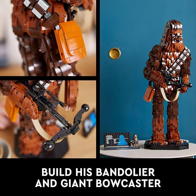 LEGO Star Wars Chewbacca, Buildable Star Wars Collectible for Adults, Build and Display Chewbacca Collectible, Fun Star Wars Gift for Teens, Adults or Any Star Wars Original Trilogy Fan, 75371