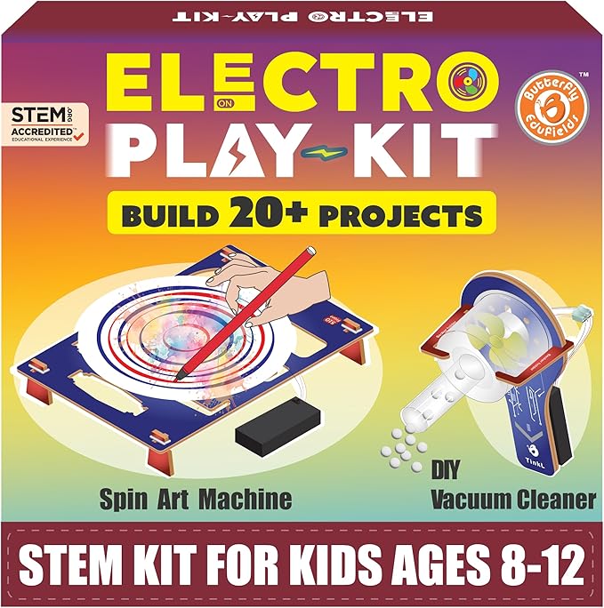Butterfly EduFields STEM Kits for Boys Age 8-12 | 20+ Projects & Activities | Science & Engineering Toys | Learning Gifts for Kids 8 9 10 11 12 | Ideal for Ages 8+ Year Old Boys