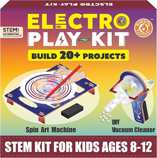 Butterfly EduFields STEM Kits for Boys Age 8-12 | 20+ Projects & Activities | Science & Engineering Toys | Learning Gifts for Kids 8 9 10 11 12 | Ideal for Ages 8+ Year Old Boys