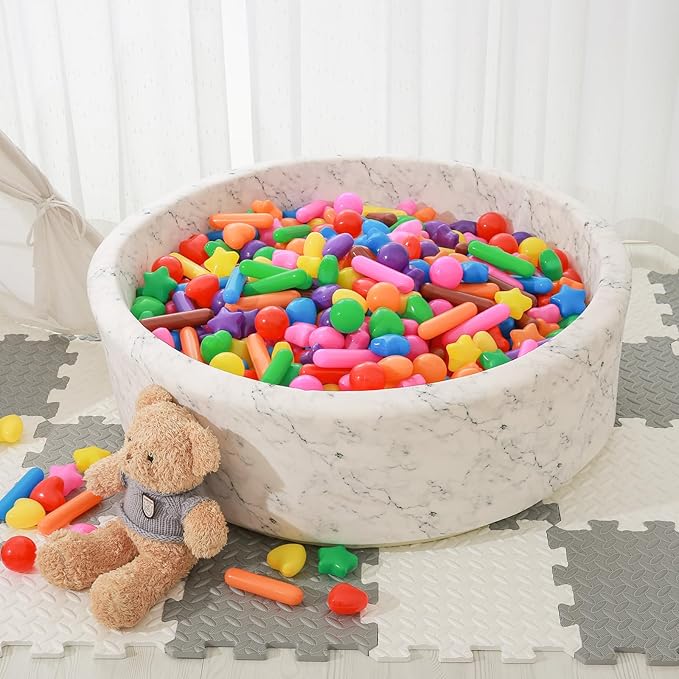STARBOLO Ball Pit Balls for Kids -Pack of 150 Colorful Ball Pit Balls Crush Proof Plastic Toy Balls for Toddlers Ball Pit, Ball Pit Play Tent, Baby Pool Water Toys
