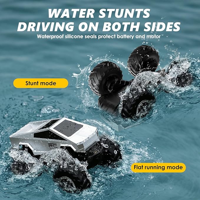 RC Car 1:16 Scale Remote Control Car, Waterproof Off-Road Toy Car with 2.4GHz, RC Monster Truck Gifts for Boys Girls Age 6-12