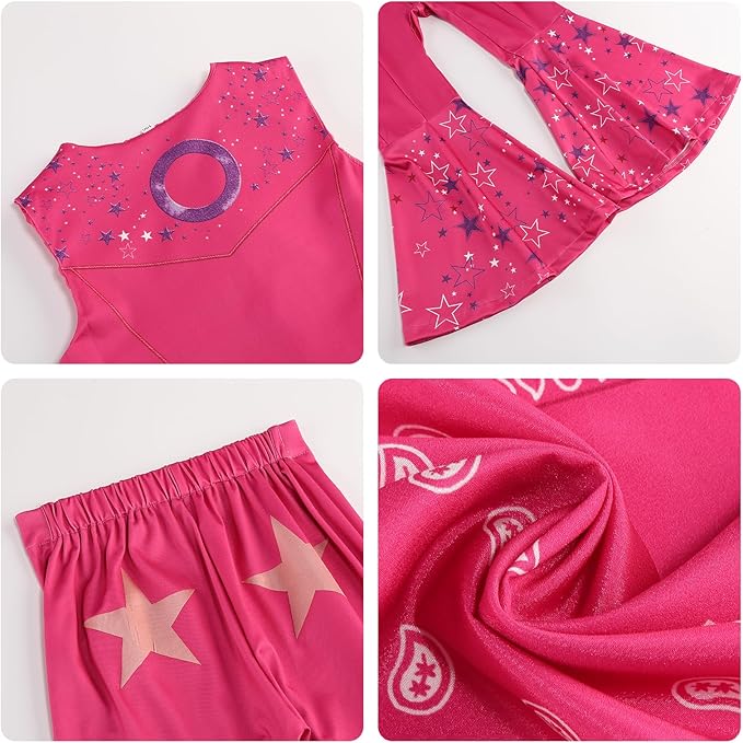 Cowgirl Costume for Girls Dress up from Doll Movie outfit with Accessories