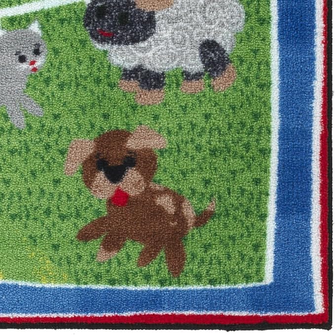 Flagship Carpets Kids and Baby Non Slip Area Rug for Home Learning or Classroom Carpet, Playroom or Kids Bedroom Mat, 5' x 8', Cutie Banyard