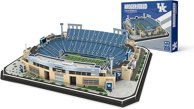 Pro Lion 3D Jigsaw Puzzle of Kentucky Wildcats Stadium - 106 Pieces | 2 Hour Build Time | Home of Kentucky Wildcats | NCAA College Football Gifts for Boys, Men & Kids Aged 8 & Up | Sports Fans Games