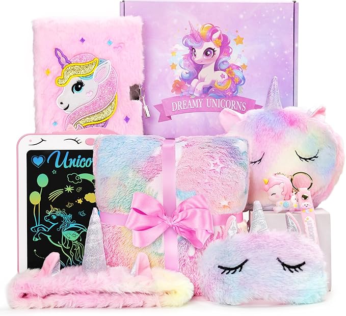 Jenria Unicorn Gifts for Girls, Girls Toys Age 6-8, Preschool Graduation Gifts Birthday Gifts for Girls Age 3 4 5 6 7 8 Years Old Girl Birthday Gift Ideas, Unicorn Toys, for Daughter, Niece