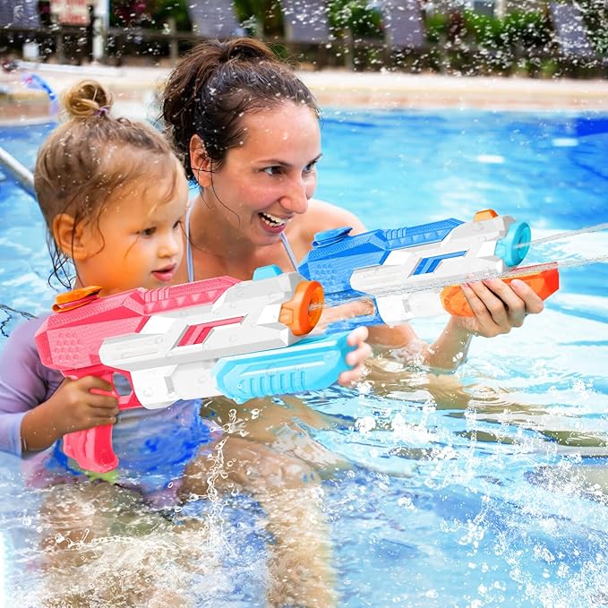 600cc Water Gun for Kids Adults：10 Pack Squirt Blasters Super Water Gun Soaker with Long Range High Capacity for Boys Girls Summer Swimming Pool Beach Outdoor Water Fighting Play Toys Party Favors