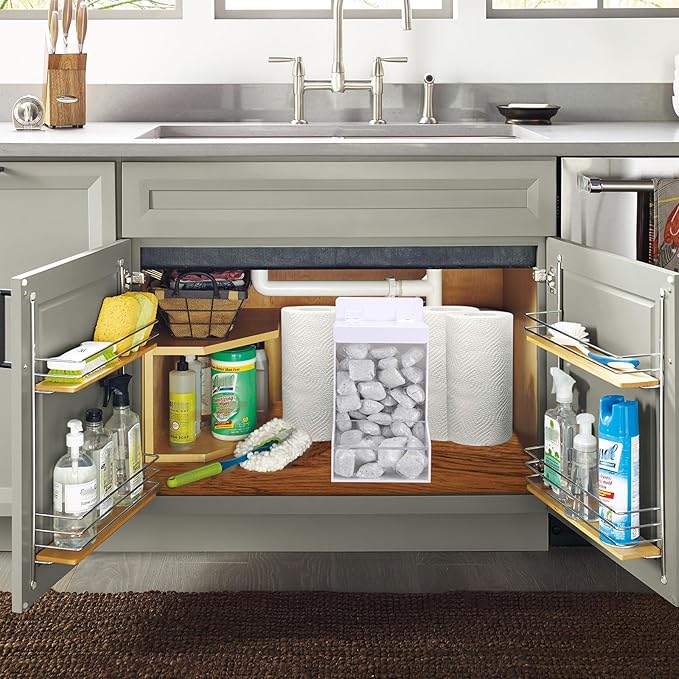 Sumnacon Acrylic Dispenser-Countertop Storge Container for Candy Shoe Covers Golves Hairnets Earplugs,White Laundry Pod Dispenser with Lids,Wall Storage Dispensers for Laundry Room Pantry Office Store