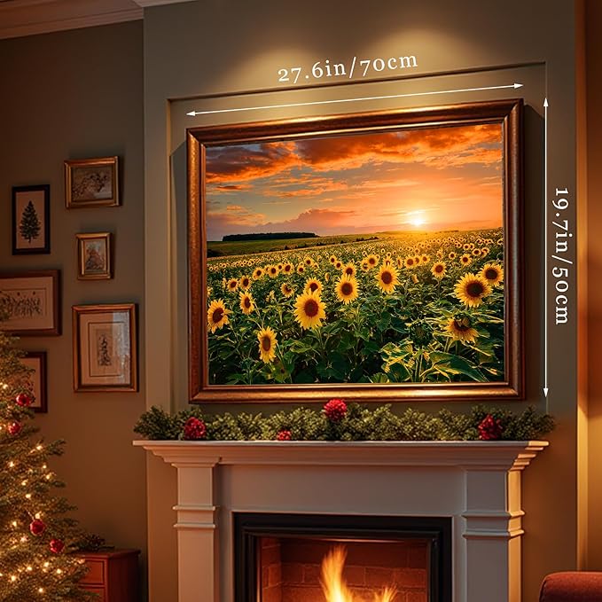 Jigsaw Puzzles Colorful Sunflower - WISHDIAM Puzzles for Adults - 2 Pack 1000 Pieces Nature Floral Impossible Difficult Challenging Puzzles for Home Decor Birthday Party Gifts Toy for Men Women