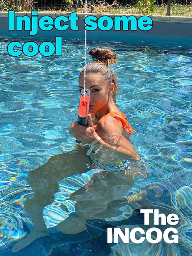 The Incog Squirt Gun: Long Range Water Gun with 32' Water Jet and 1200 CC Tank - Powerful Water Guns for Adults - Sniper Water Play and Pool use for Kids 8-12
