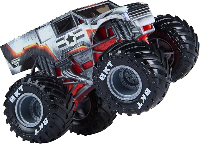 Monster Jam, Marvel Official Iron Man Vs. War Machine Die-Cast Monster Trucks, 1:64 Scale, Kids Toys for Boys and Girls Ages 3 and up