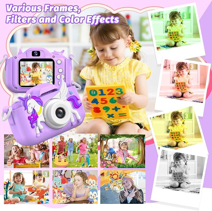 Masterbee Children's Camera Toys for Girls & Boys, 3-12 Years - 1080P HD Video Kids Digital Camera - Perfect for Christmas & Birthday Gifts