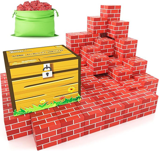 Magnetic Blocks-Build Mine Magnet World Brick Edition, Magnetic Toys for Boys & Girls Age 3-4 4-5 6-8, STEM Montessori Sensory Toys for Toddlers Gifts for 3+ Years Old Girls Boys