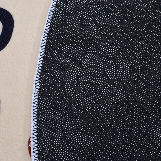 Kid Rugs Animal Play Rug 4Ft Large Round Lion Play Mat Soft Alphabet Educational Area Rug Nonslip Circle Baby Crawling Mat for Boys Girls Carpet for Kids Playroom Nursery, Sitting