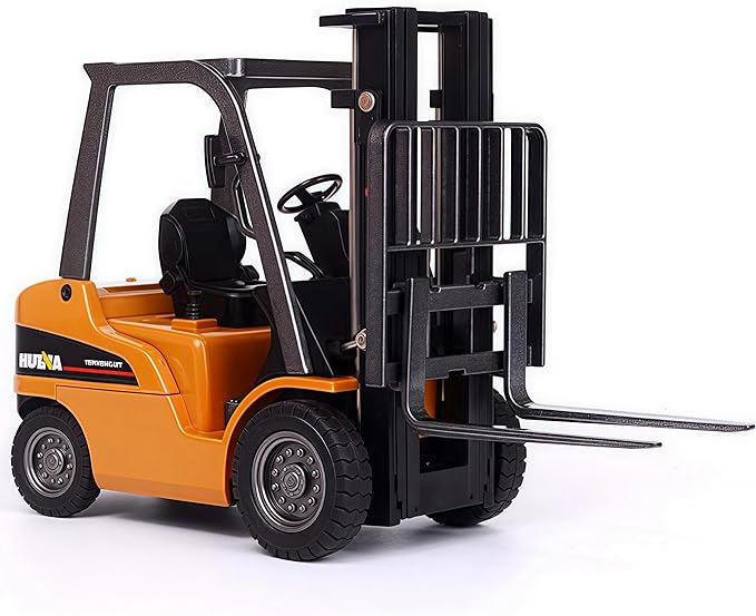 Gemini&Genius 1/50 Scale Diecast Forklift Truck Toys Engineering Vehicle Fork Truck Construction Alloy Warehouse Vehicle Models Toys for Kids