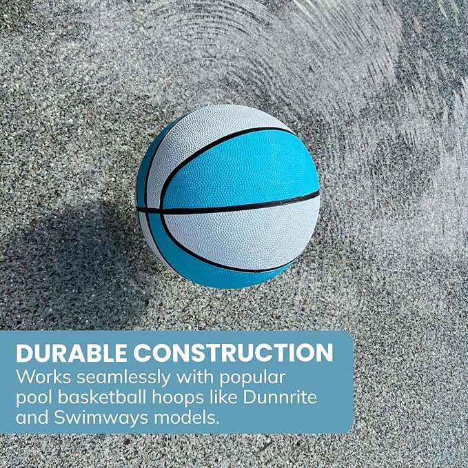 Botabee Swimming Pool Basketball | Waterproof Mini Basketball for Pool Hoop | Anti-Slip Textured Grip