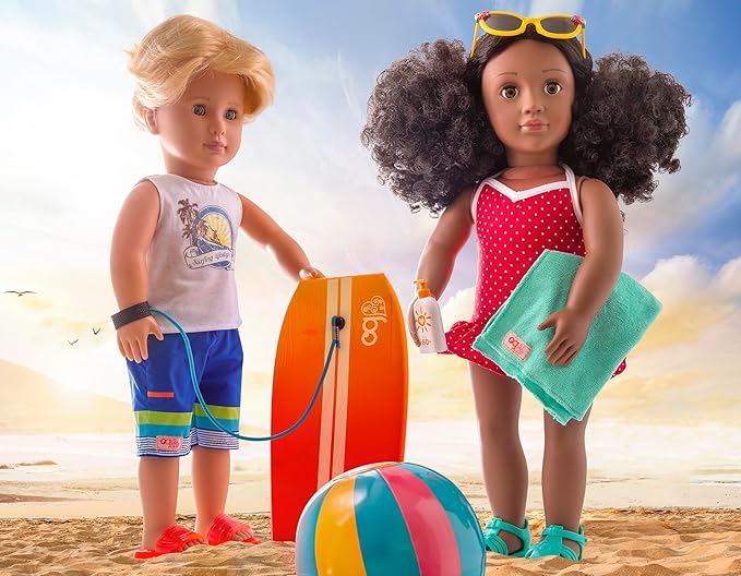 Our Generation Doll by Battat- Gabe 18" Regular Non-Posable Boy Surfer Doll- for Age 3 Years & Up