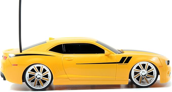 Jada Toys HyperChargers 2010 Chevy Camaro SS BTM Remote Controlled Vehicle (1:16), Yellow, Medium