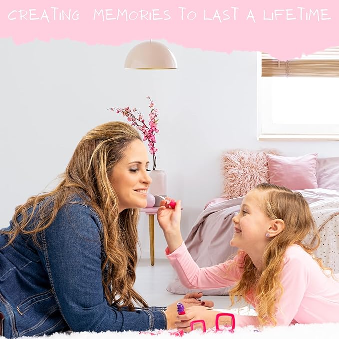 Pretend Play Kids Makeup Kit I Toddler Girl Toys Make Up Set with Cosmetic Bag I Toddler Makeup Kit for Toddler Vanity I Original Pretend Makeup Kit for Girls Gifts Play Makeup Kit for 2 Year Old & Up