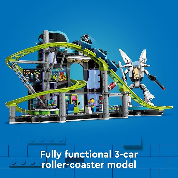 LEGO City Robot World Roller Coaster Building Set - Kids Engineering Toy with Posable Mech Suit for Boys & Girls, Ages 8+ - Gift Ideas for Birthdays - 60421