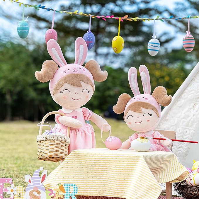 Gloveleya Baby Doll Girl Gifts Soft Plush Bunny Dolls 12" with Gift Box