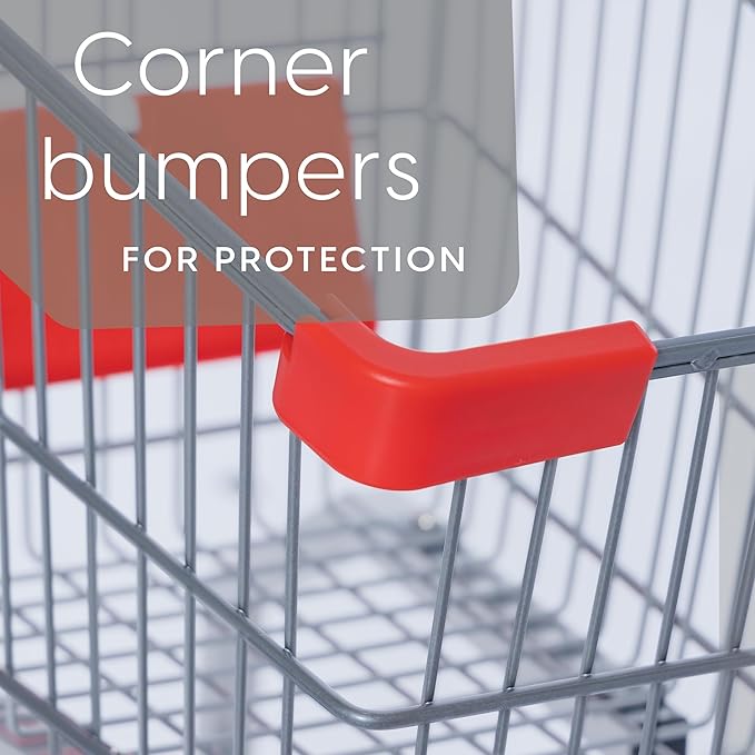 Milliard Toy Metal Shopping Cart - Supermarket Pretend Play Grocery Cart for Kids and Toddlers